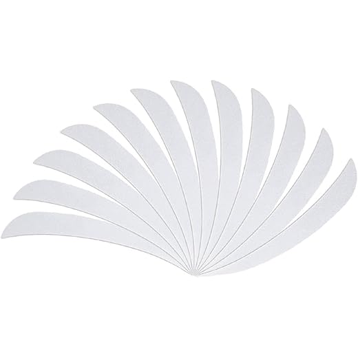 UJEAVETTE 12Pcs Arrow Feathers White 5 inch