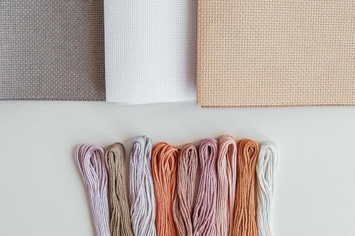 Image of Aida Cloth 14 Count Cross Stitch Fabric,19x28inch (14CT, SlateGray)