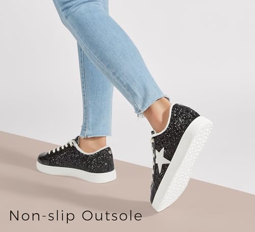 LUCKY-STEP-Fashion-Star-Glitter-Sneakers-Sparkly-Bling-Shiny-Bedazzled-Wedding-Bridal-Shoes-for-Women