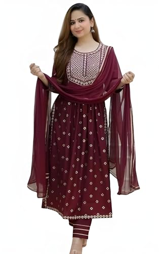 Kurta coupe Nayra femme pantalon dupatta tunique indienne brodée chic