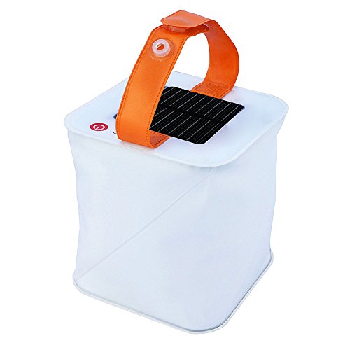 GFULLOV Gonflable Solaire Lanterne Solaire Gonflable Pliant télescopique airbag d'éclairage extérieur Camping Randonnée d'urgence Lampe étanche Pliable Tente de Camping lumière Solaire Cube d'urgence