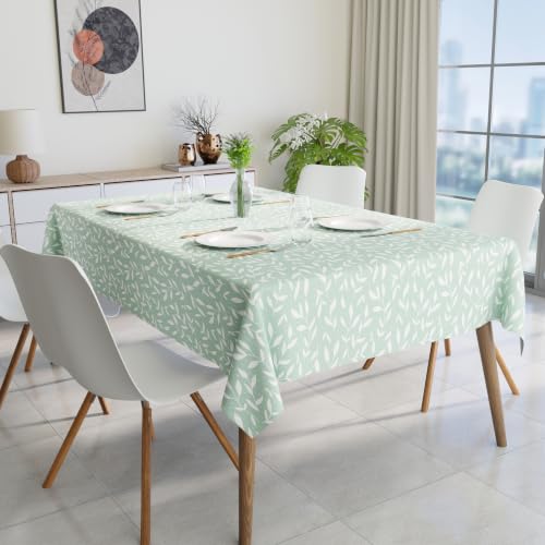 Image of Encasa XO Dining Table Cloth 6 to 8 Seater, Printed Tablecloth 56 inchx91 inch