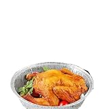 50PCS Aluminum Foil Plates, 6-9 Inch Round Pans for Air Fryer Baking(50pcs...