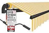 empasa manuelle Gelenkarmmarkise Markise 'Start' Sonnenmarkise Sonnenschutz Alu/Polyester komplett vormontiert, in verschiedenen Größen und Farben