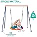 SUPER DEAL Swing Stand A Frame Heavy Duty Extra Large Full Steel Stand with Ground Stakes for Saucer Swing Chair Swing Web Swing, 440lbs Capacity All Weather Fun for Kids Outdoor Backyard