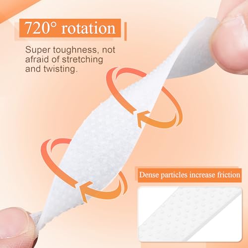 36 Pcs Stop Strap Slips Non Slip Purse Strap for Shoulder Bag Tote Bag, 18 Large and 18 Small Sizes Transparent Anti-Slip Stickers, Gummy Stick-ons to Stop Purse from Slipping Down3