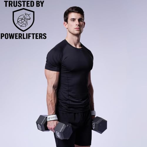 Image of GYMRAT Weight Lifting Straps with Padded Neoprene for Deadlifts, Strength Training, Gym Workouts - 22 inch Cotton Straps for Men & Women | Premium Fitness Gear (DEADLIFT STRAPS, BLACK)