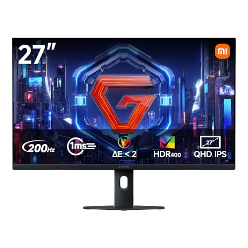 XIAOMI Monitor Gaming 2K 27 Pollici, 200Hz, 1ms GTG, HDR 400, P27QDB-RGGL