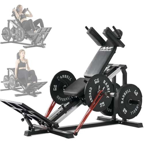 Mikolo Leg Press Hack Squat Machine, 30-Degree Compact...