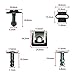 ANTS PART 60Pcs Engine Undertray Cover Clips Bottom Metal Screw Bolt Kit for Audi VW