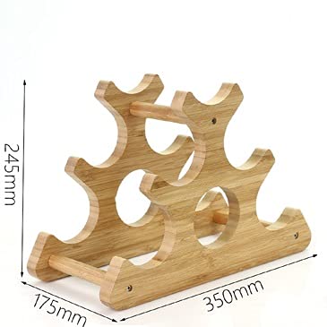 Soporte de madera para botellas de vino 35 x 17.5 x 24.5 cm miniatura 7