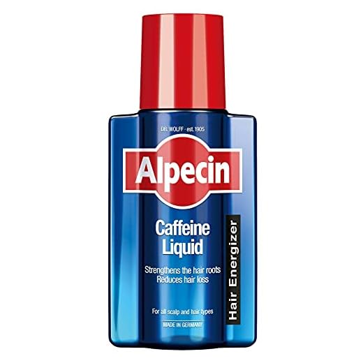 Alpecin Caffeine Liquid Hair Energizer, för att Förhindra Ärftligt Håravfall Hos Män - för att Stärka Hårrötterna, 1 x 200 ml