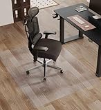 FlexiSpot 40 × 48 inches Clear Office Chair Mat for Hard Floors – Soft-Flex Floor Protector for Wood, Tile & Laminate – Non-Slip, Rounded Corners, Transparent PVC