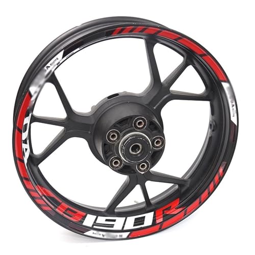Autocollant jante CB190R réfléchissant pour bandes de roues avant et arrière moto