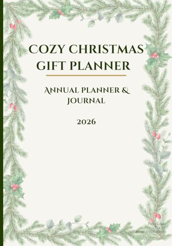 Cozy Christmas Gift Planner 2026: Holiday Budget & Gift Organizer Journal with Puzzles & Planning Pages for Stress-Free Shopping All Year: Track ... and Never Forget Where You Hid the Presents image 2