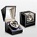 Hipeya Watch Enrollador Enrollador de Reloj Automático, Caja de Almacenamiento Giratoria de Doble Reloj, Caja de Presentación, Motor Silencioso Japonés, para Relojes Mecánicos (Color : E)