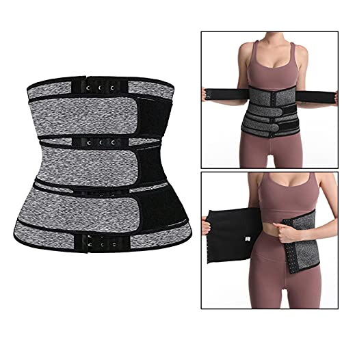 Colcolo Cintura de Neoprene Treinamento Espartilho Cinto de Suor Perda Modelador Do Corpo - Gray S