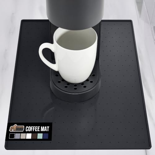 GORILLA GRIP Silicone Coffee Mat, Espresso Machine Bar Accessorie...