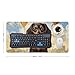 Dachshund Hot Air Balloon Desk Mat Non-Slip Laptop Writing Pad Large Keyboard Mousepad with Rubber Base 23.6