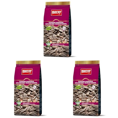 MERAY Pipas de girasol Dakota tostadas y saladas 250g (Paquete de 3)