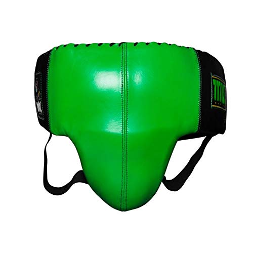 Title Boxing WBC Groin Protector, Green/Black, Large