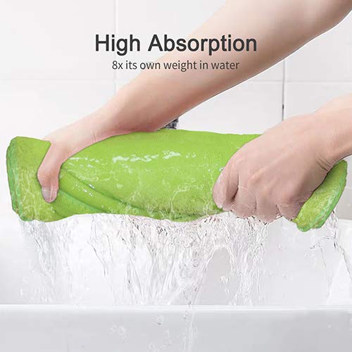 image for Lasyman 12PCS Premium Microfiber Cloth - Lint Free-Micro Fibers Towels