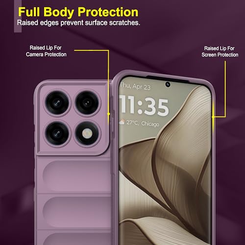 Image of Zapcase Back Case Cover for Motorola Edge 70 Pro | Compatible for Motorola Edge 70 Pro Back Cover | Liquid Silicon Magic Case with Camera Protection | Lavender
