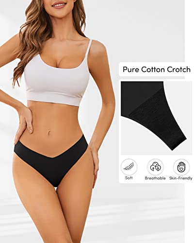 Domee-Tangas-sin-Costuras-Ropa-Interior-Invisible-Bragas-Mujer-Pack-de-6