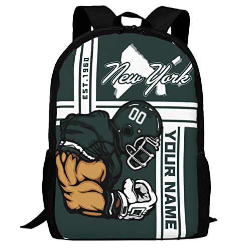 Custom Shoulder New York Backpack Personalized Any Name Number 17 Inch Large Capacity Laptop Bag Bookbag Gifts for Men Women