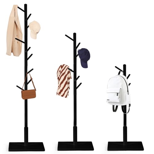 Relquorax Garderobenständer, Kleiderständer aus Buchenholz...