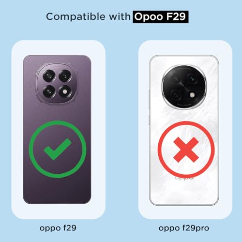 Image of Amazon Basics Back Cover for Oppo F29 5G Mag-Safe Shockproof PC + TPU Protective Case Magnetic Support Bumper Case (Transparent Mag-Safe)