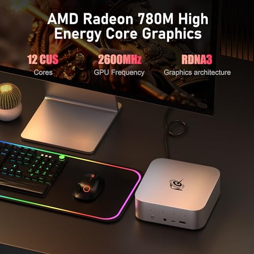 Image of Beelink Mini PC SER9 Pro+ AMD Ryzen 7 H 255 (8C /16T,4.9GHz),32G LPDDR5X 7500MT /s 1TB PCIe4.0 Mini Computers,Radeon 780M Gaming PC,4K 240Hz Triple Display,2.5G LAN /Built-in MIC /Dual Speakers /Al Voice