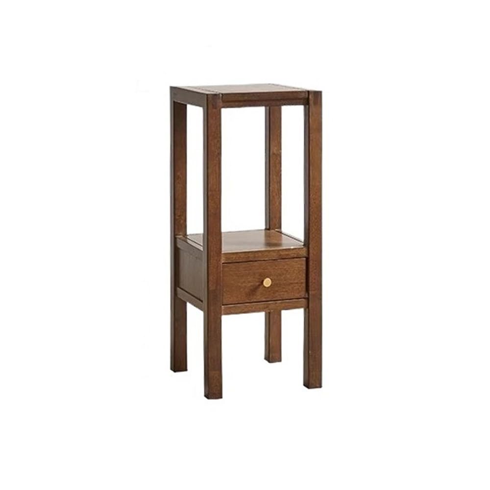 ZENY896V Home Multiple Wood Plant Stand with Drawers, Indoor Outdoor Walnut Colour Bonsai Base Decor