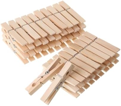 Amazon.com: Mr. Pen- Large Wooden Clothes Pins, 2.9 Inch, 50 Pack ...