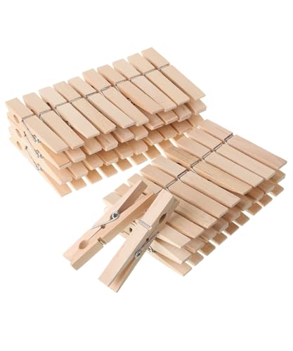 Mr. Pen- Wooden Clothes Pins, Large Natural Wood, 50 Pack, 2.9 Inch,...