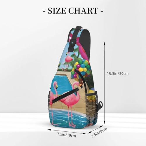 Bolso cruzado casual para hombres y mujeres negro miniatura 3