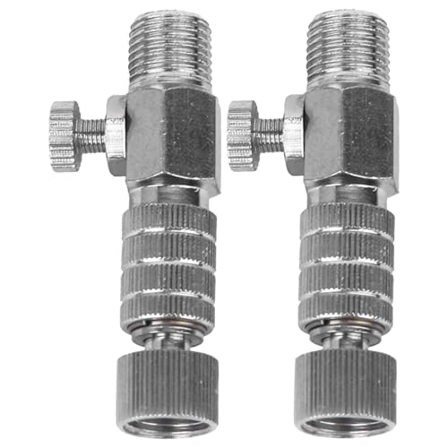 Adaptadores rápidos para aerógrafo con válvula de control de flujo de aire metálica y duradera 2