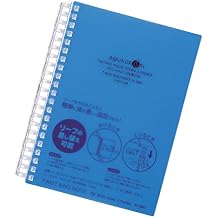 Lihit Lab Open Ring Notebook, Twist Notes, B6, 21 Holes, 70 Leaf, Blue N1667-8
