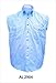 Mens Light Blue Cotton Twill Sleeveless Shirt AL-2904-XL