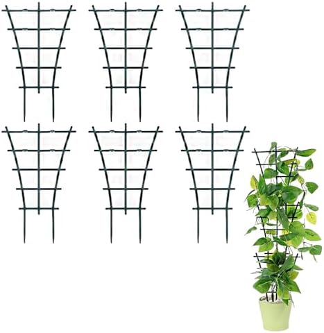 6 Pieza Soporte para Plantas Trepadoras,Tutor Enrejado Celosia Ex...