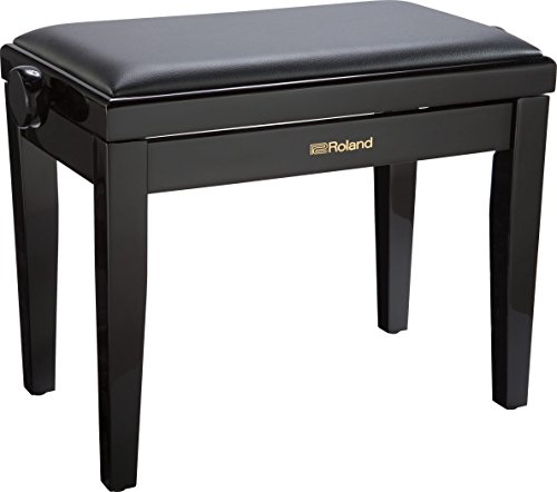 Roland RPB-200 Piano Keyboard Bench, Adjustable Height 17.9-21.8-Inch, Polished Ebony