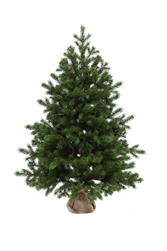 eveXmas Altair - Árbol de Navidad artificial (60 cm, 59 ramas, 100% polietileno, incluye soporte decorativo de arpillera) Cover