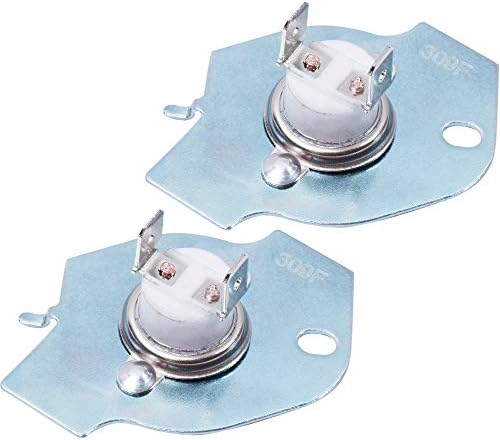 [NEW UPGRADED] 3977393 Dryer Thermal Cut-Off Fuse Premium Replacement Part by Canamax - Compatible with Whirlpool and Kenmore Dryers - Replaces WP3977393, 3399848, AP3094244 - PACK OF 2