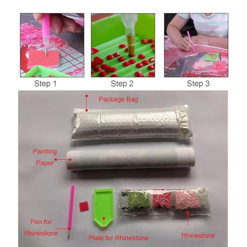 zalati 5D Diamond Painting Kit Full Drill Embroidery Rhinestone Painting Set for DIY Crafts Gifts Decoration - 30 * 40cm, Owl - Image 4