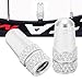 2pcs Valve Aluminum Alloy Bikes Tire Valve Dust Covers for Bikes and Mountain Bikes with Bright Colors (Silver)