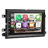 Estéreo para coche de 7 pulgadas con 2+32 GB de almacenamiento, Android 13, GPS y navegación para Ford para F150/250 (2004-2014). Incluye CarPlay y Android Auto inalámbricos, Bluetooth 5.0, FM/RDS, compatibilidad con controles al para volante y pantalla táctil capacitiva 2.5D.