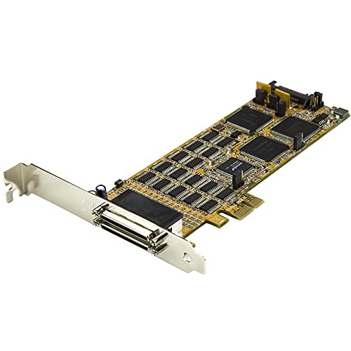 Startech.com Pci Express Serial Card - 16 Db9 Rs232 Ports - Low + Full Profile - Multiport Serial Adapter - Pcie Serial Card (Pex16S550Lp) #TOP5