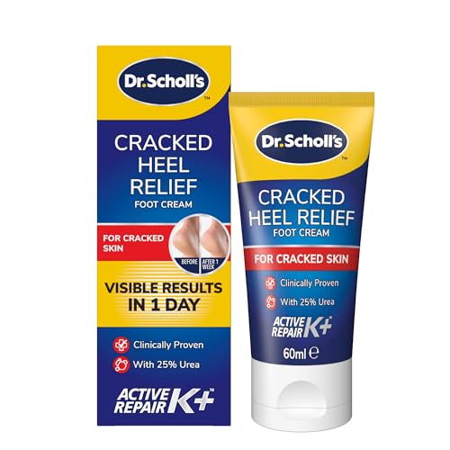 Dr. Scholls Cracked Heel Complete Cream with Repair K+ 60ml - Moisturising Treatment Cream for Cracked Heels and Dry Skin with Keratin- 1 x 60 ml