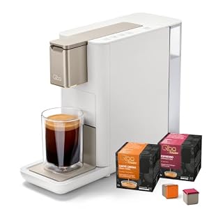 Tchibo Qbo Kapselmaschine, ICONIC, Light Gold, inkl. 16 Kapseln