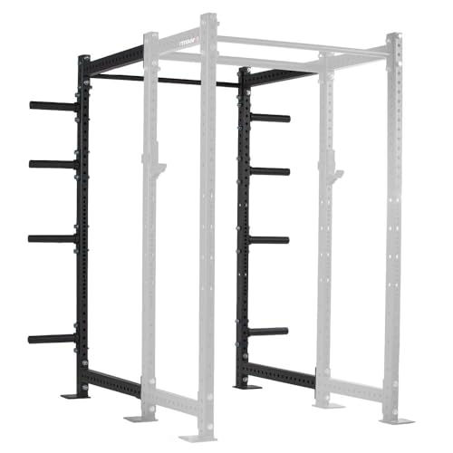 Titan Fitness T-3 Series Black Tall 24in Depth Power Rack Extension Kit